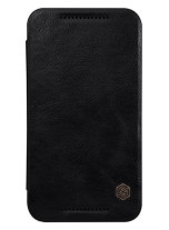 Луксозен кожен калъф тефтер от естествена кожа Nillkin оригинален за Motorola Moto G 3rd 2015 edition XT1550 черен 